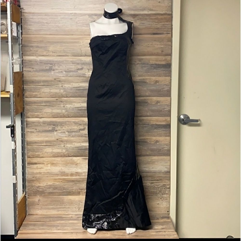 Morph Clothing PVC One Shoulder Dress NWOT